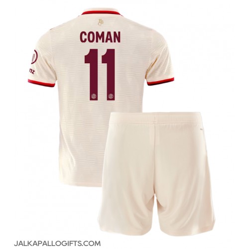 Bayern Munich Kingsley Coman #11 Kolmas Peliasu Lasten 2024-25 Lyhythihainen (+ Lyhyet housut)